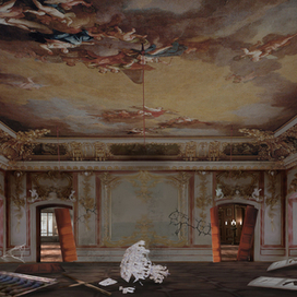 Декорации к спектаклю " Принцесса Анастасия " для ледового театра Елены Бережной 2013г.