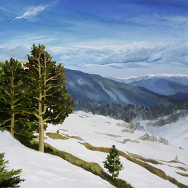 Кавказские горы. Гузерипль