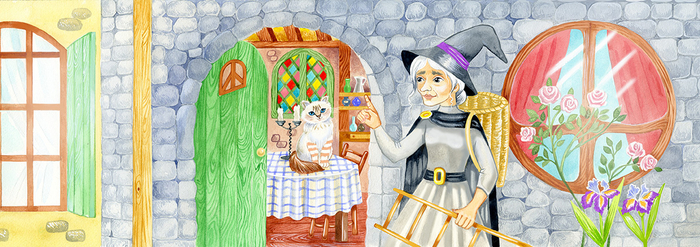 Книга о волшебнице и ее кошке. Birmi. Издана в Швейцарии в 2021 г.