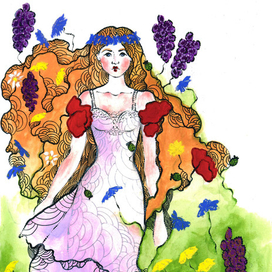 Иллюстрация для книги "Живи по Солнышку! Бабушкины сказы"