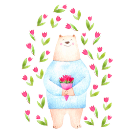Весенний медведь