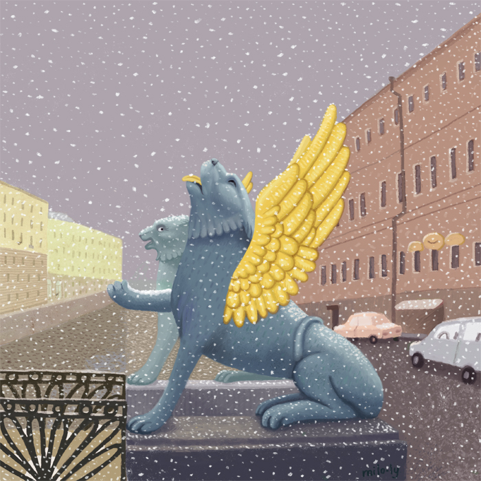 первый снег