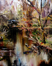 Этюд "На берегу пруда"