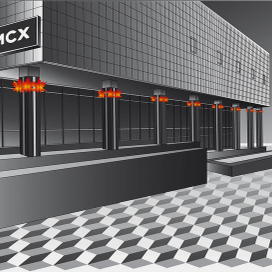 Эскиз оформления торгового центра 3