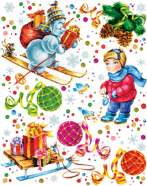 Новоогодние персонажи и предметы 1