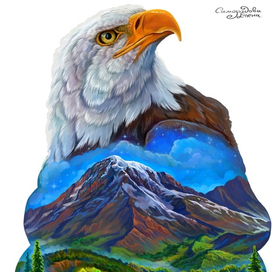 Орел и горы