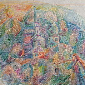 утром рано к роднику