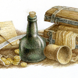 Р.Л.Стивенсон "Остров сокровищ" Издательство "MIKKO" Шмуцтитул 1