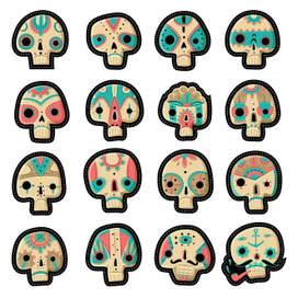 skulls set