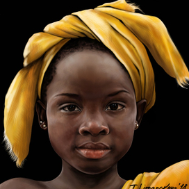 Девочка в желтом платке