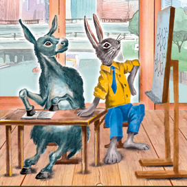 Иллюстрация к сказке "Глупый осел"