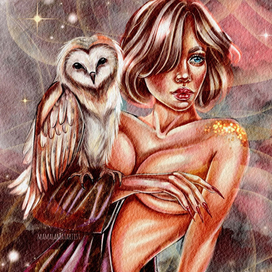 Девушка с совой