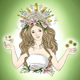 Вышивальщица