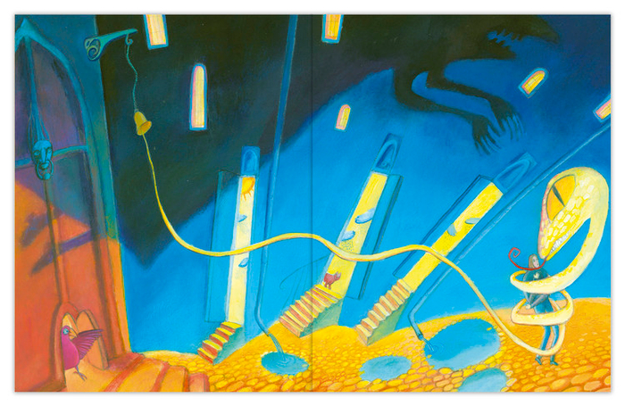 Иллюстрация к сказке Гофмана "Золотой горшок"