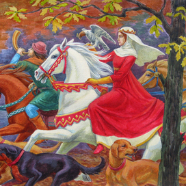 Средневековая охота.