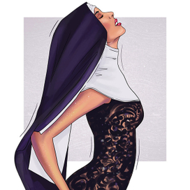 Nun fashion illustration