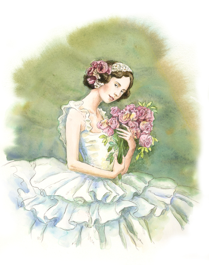 Для книжки о балерине Анне Павловой