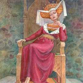 Иллюстрация для издательства "Алтей-Бук" к роману Марка Твена "Янки из Коннектикута при дворе короля Артура". 