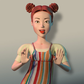 девушка в сарафане