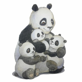 Мама с малышами