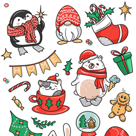 Новогодний стикерпак 