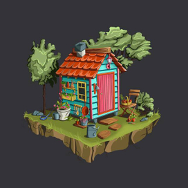 Концепт-арт дачного домика