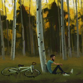 biking story-forest