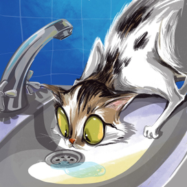 Любопытная кошка