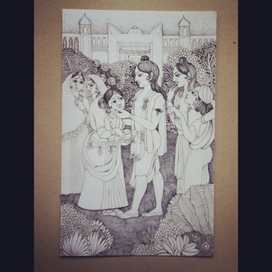 Кришна входит в Матхуру.