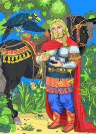 Богатырь и ворон