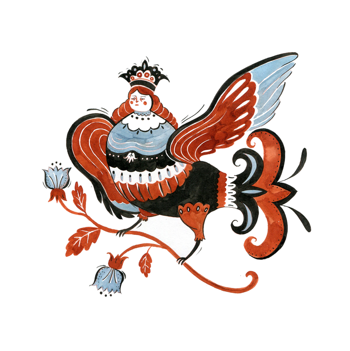 Inktober 2017 / Алконост