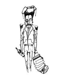 Наброски персонажей. Музыкант