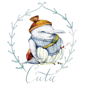 Пингвин в шапке