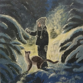 Зимой в лесу