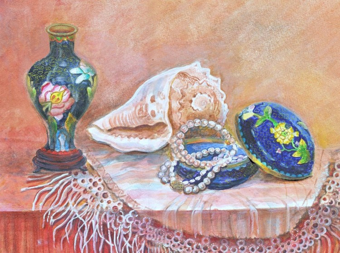 натюрморт с ракушкой