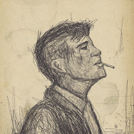 Tommy Shelby, single line style