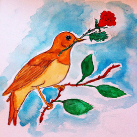 Соловей и роза