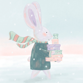 Зайчик с подарками