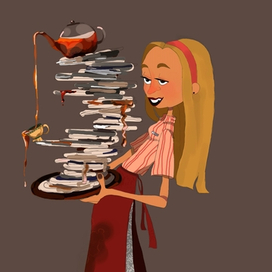 Фан-арт "Официантка"