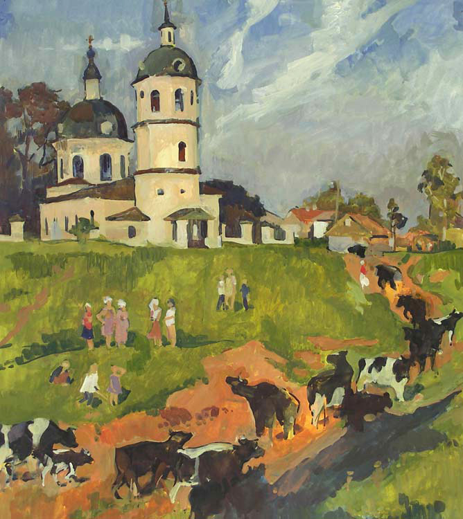 По домам. Вечер.