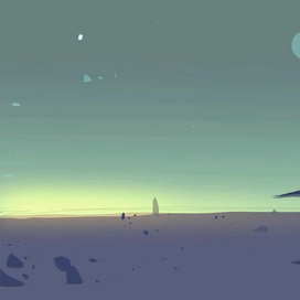 Вечер в пустыне (анимация)