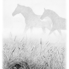 Иллюстрация к рассказу Виталия Бианки "Лесные домишки"