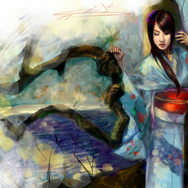 Возле дерева