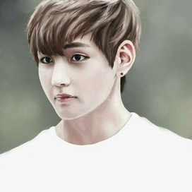 Цифровой портрет Ким Тэхён