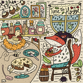 Иллюстрация в стиле дудл