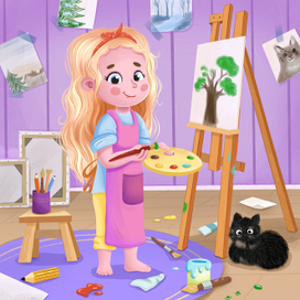 Иллюстрация для детской книги 
