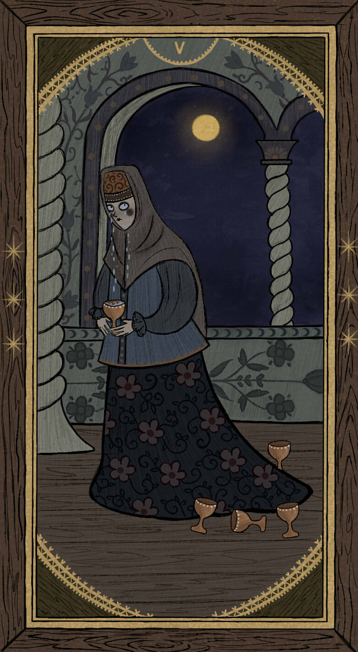 Карта таро "5 кубков"