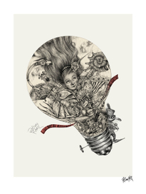 Иллюстрация к книге  "Алиса в стране чудес".