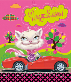 Кошка на авто