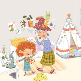 Иллюстрации к детской книге "Я спорю"